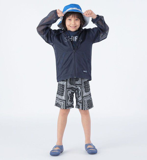 SHIPS KIDS「SHIPS KIDS:〈UVカット/撥水/吸水速乾〉サファリ ハット」|ハット|