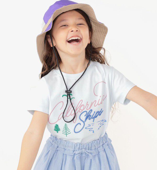 SHIPS KIDS「SHIPS KIDS:〈UVカット/撥水/吸水速乾〉サファリ ハット」|ハット|