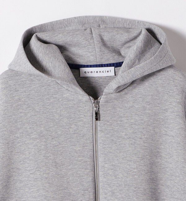 quaranciel「quaranciel:〈洗濯機可能〉ポンチ ダブルジップ スウェット パーカー」|パーカー|