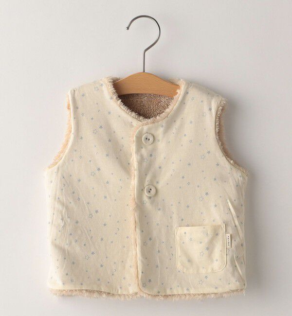 SHIPS KIDS「SHIPS KIDS:80～90cm / フェイクファー リバーシブル ベスト」|ベスト・ジレ|