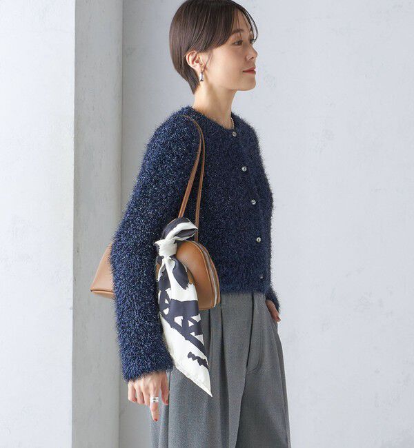 SHIPS for women「〈手洗い可能〉ラメ ニット 配色 カーディガン」|カーディガン|