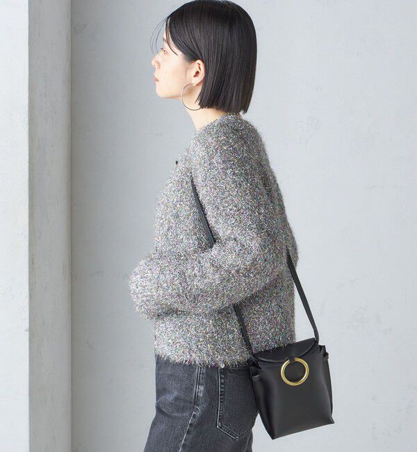 SHIPS for women「〈手洗い可能〉ラメ ニット 配色 カーディガン」|カーディガン|