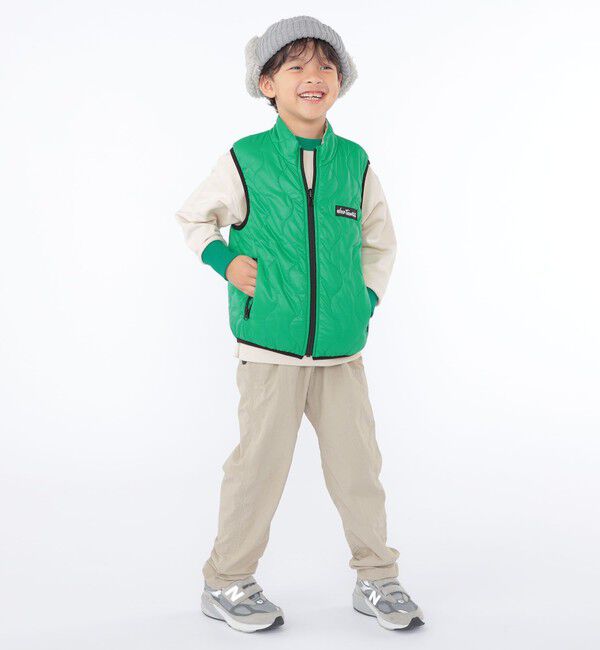 SHIPS KIDS「【SHIPS KIDS別注】WILD THINGS:100～125cm / リバーシブル ベスト」|ダウンベスト・ベスト|