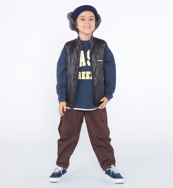 SHIPS KIDS「【SHIPS KIDS別注】WILD THINGS:100～125cm / リバーシブル ベスト」|ダウンベスト・ベスト|