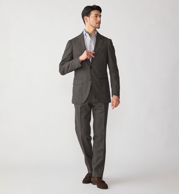 SHIPS「SHIPS:〈FUNCTION/洗濯機可能〉ウォッシャブル バーズアイ スラックス(セットアップ対応)」|スラックス|