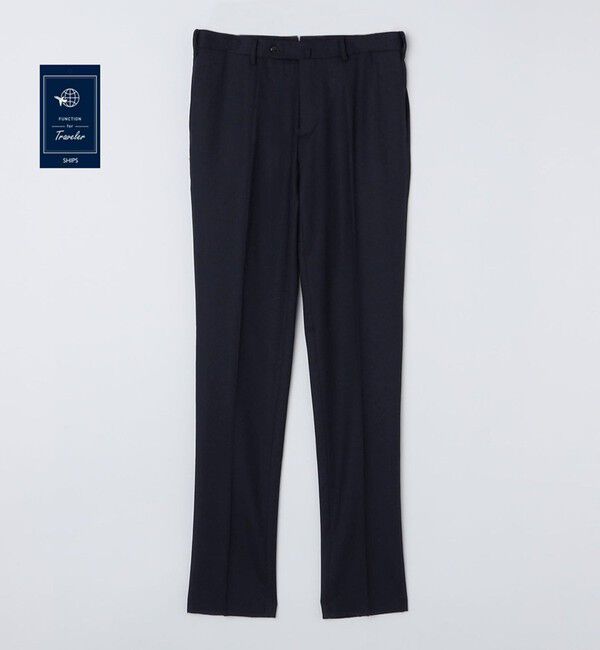 SHIPS「SHIPS:〈FUNCTION/洗濯機可能〉ウォッシャブル バーズアイ スラックス(セットアップ対応)」|スラックス|