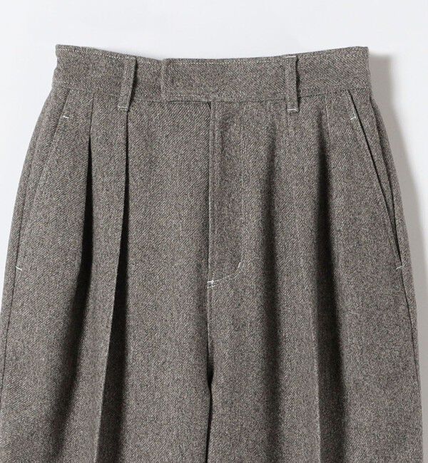 SHIPS any「SHIPS any:〈洗濯機可能〉ウールライク カーブ タック パンツ」|その他|