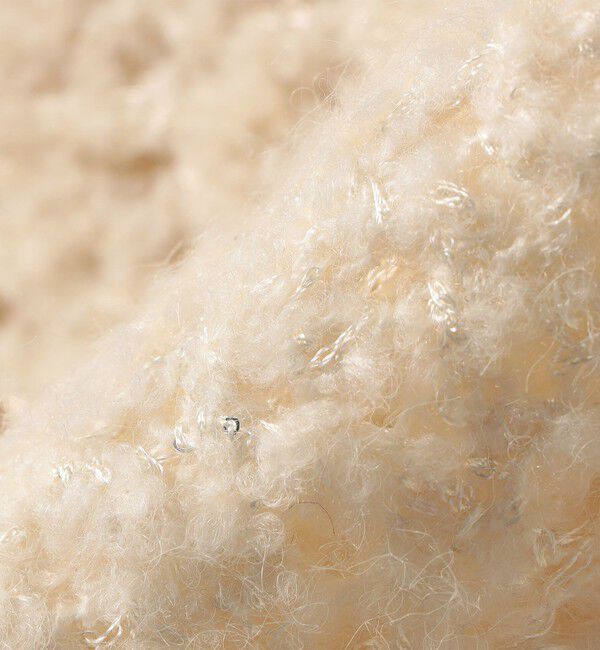 quaranciel「quaranciel:〈手洗い可能〉スパンコール レース編み クルーネック ドルマン ルーズ ニット」|ニット・セーター|