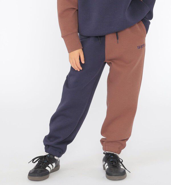 SHIPS KIDS「SHIPS KIDS:100～130cm / 2トーン スウェット パンツ」|その他|ネイビー