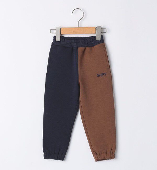 SHIPS KIDS「SHIPS KIDS:80～90cm / 2トーン スウェット パンツ」|その他|ネイビー