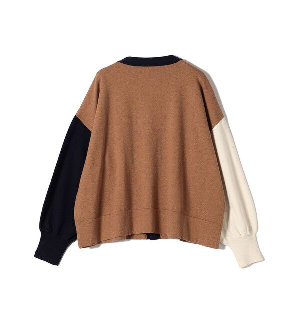 SHIPS for women「【WEB限定】〈手洗い可能〉配色 ポケット カーディガン」|カーディガン|