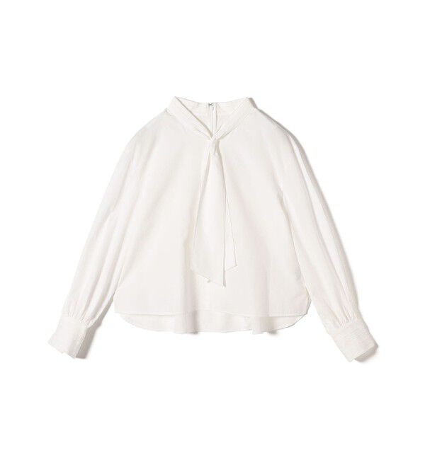 SHIPS for women「〈手洗い可能〉ブロード ボウタイ ブラウス」|シャツ・ブラウス|