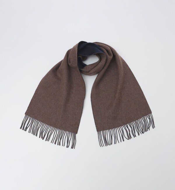 SHIPS「SHIPS: ソリッド カシミヤ ダブルフェイス マフラー」|ストール|