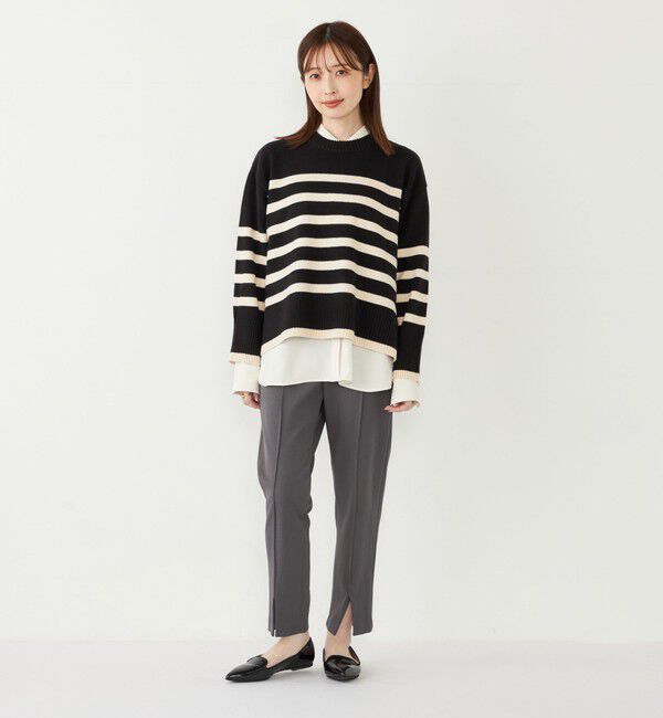 SHIPS Colors 「SHIPS Colors:〈手洗い可能〉ピンタック フロントスリット パンツ」|その他|