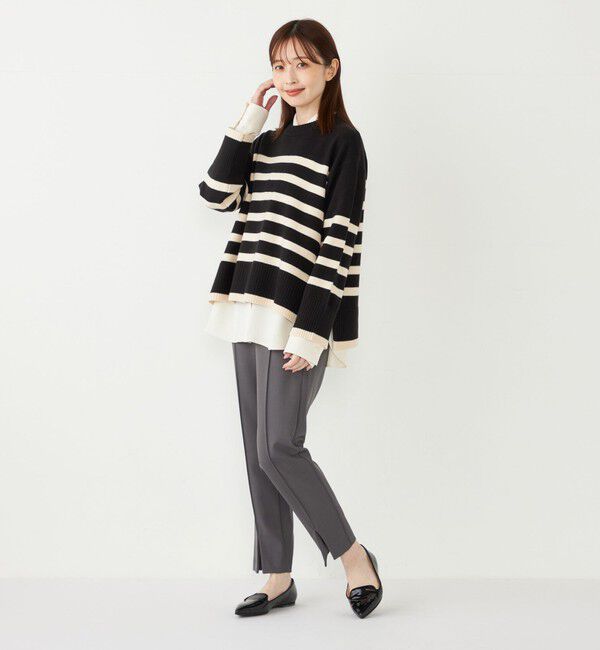 SHIPS Colors 「SHIPS Colors:〈手洗い可能〉ピンタック フロントスリット パンツ」|その他|