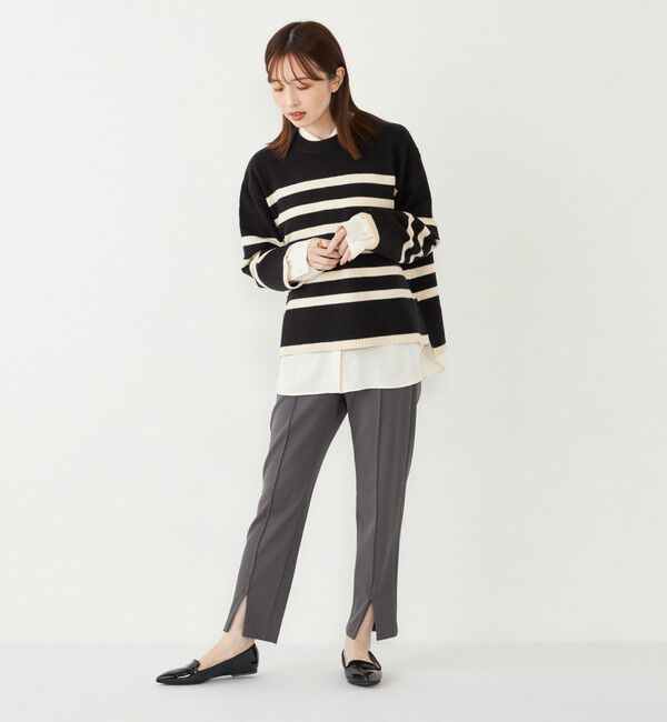 SHIPS Colors 「SHIPS Colors:〈手洗い可能〉ピンタック フロントスリット パンツ」|その他|