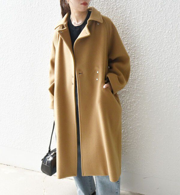 SHIPS any「SHIPS any: バルマカーン コクーン コート 25AW」|ステンカラーコート|