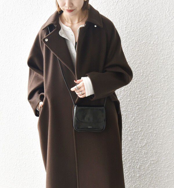 SHIPS any「SHIPS any: バルマカーン コクーン コート 25AW」|ステンカラーコート|