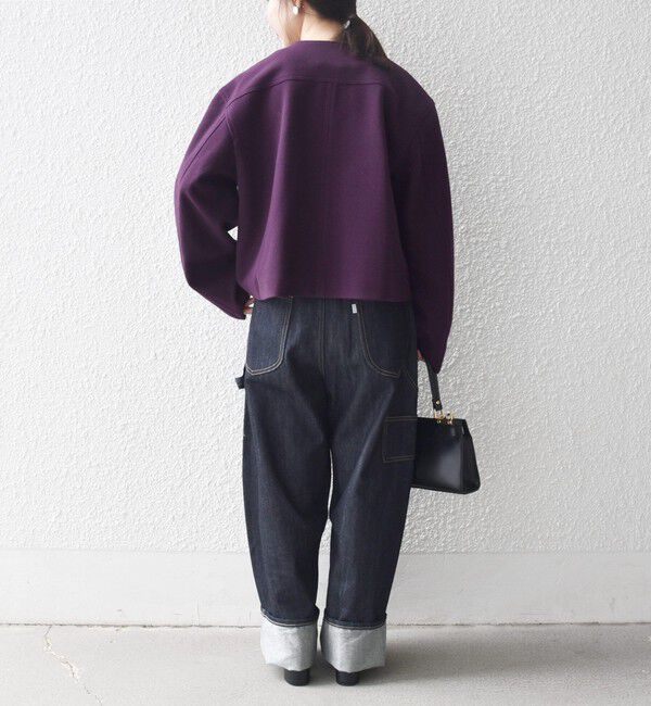 SHIPS any「SHIPS any: エア ニードル ポケット コンパクト ノーカラー ジャケット」|ノーカラージャケット|