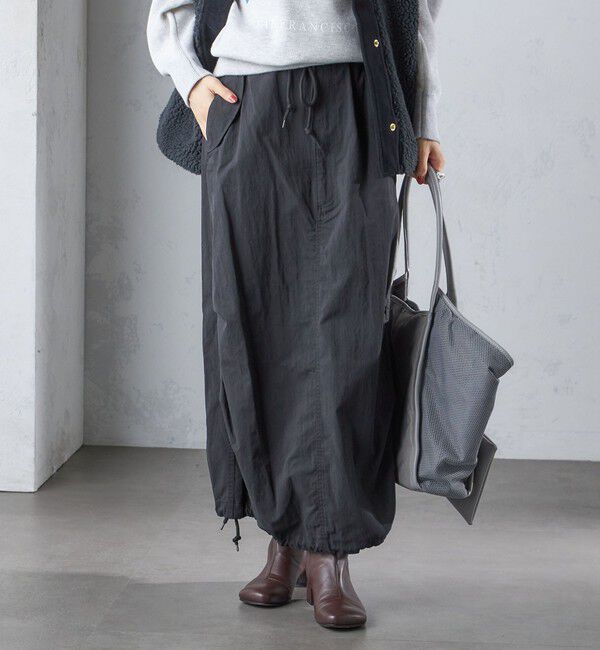 SHIPS for women「【SHIPS別注】M53:〈手洗い可能〉ミリタリー ファティーグ スカート」|スカート|