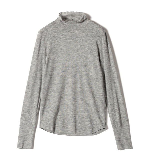 SHIPS for women「SHIPS Primary Navy Label:ウール フライス ジャージー タートルネック」|Tシャツ・カットソー|ライトグレー