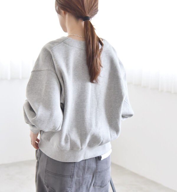 quaranciel「quaranciel:〈手洗い可能〉スパンコール テープ スウェット カーディガン」|カーディガン|