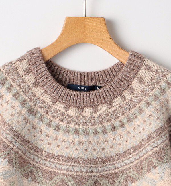 SHIPS KIDS「SHIPS KIDS:80～90cm /〈洗濯機可能〉フェアアイル ニット」|ニット・セーター|