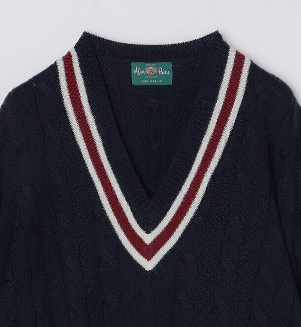 SHIPS「ALANPAINE: 7ゲージ クリケット ケーブル ニット」|ニット・セーター|