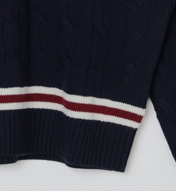 SHIPS「ALANPAINE: 7ゲージ クリケット ケーブル ニット」|ニット・セーター|