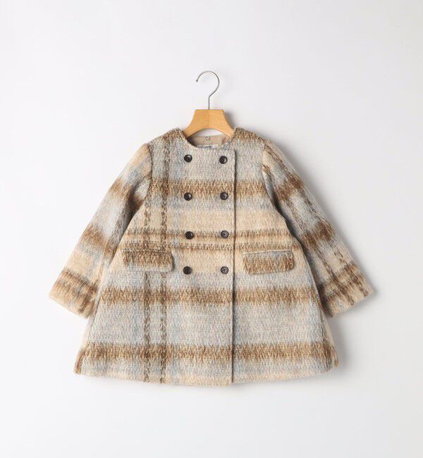 SHIPS KIDS「SHIPS KIDS:100～130cm / シャギー チェック コート」|その他|