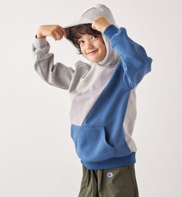 SHIPS any「SHIPS any:〈洗濯機可能〉デザイン ポンチ プルオーバー パーカー <KIDS>◇」|パーカー|