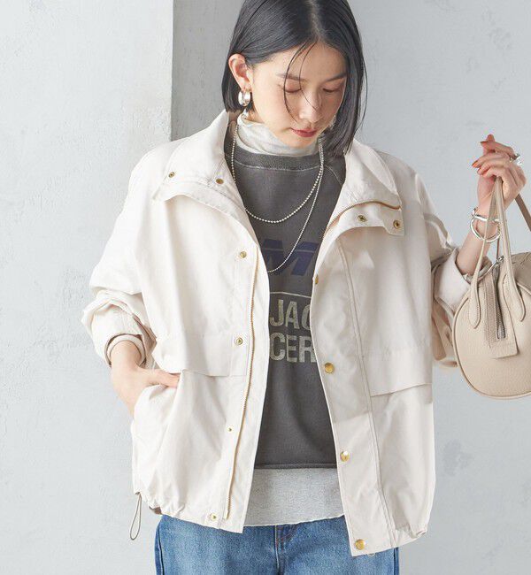 SHIPS for women「〈洗濯機可能〉LIMONTA EAST 中綿 ベスト付き ナイロン ブルゾン」|ブルゾン・スタジャン|オフホワイト