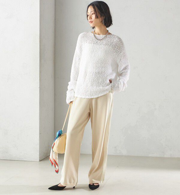 SHIPS for women「〈手洗い可能〉ループヤーン ボートネック プルオーバー」|ニット・セーター|