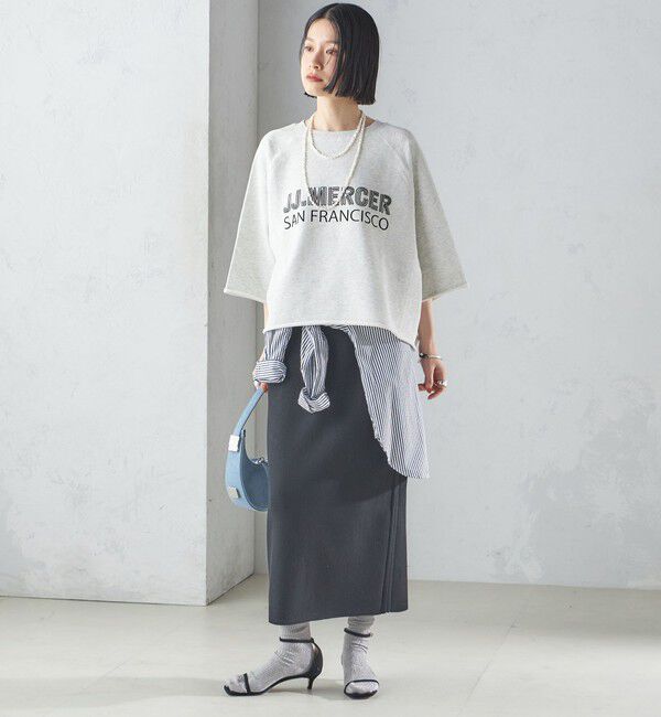 SHIPS for women「【SHIPS別注】〈洗濯機可能〉J.J MERCER:別注 7分袖 プリント スウェット」|スウェット・ジャージ|