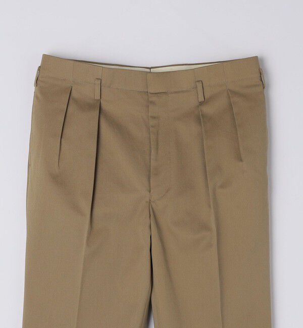 SHIPS「Fumiya Hirano: EDWARD コットンギャバジン トラウザーズ」|スラックス|