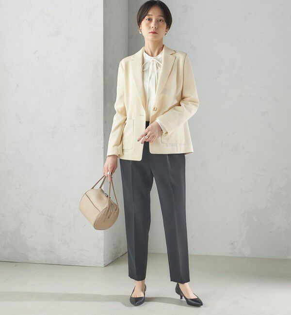 SHIPS for women「〈手洗い可能〉ストレッチ混 シングル 1ボタン テーラード ジャケット」|テーラードジャケット|