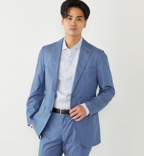 SHIPS Colors 「SHIPS Colors:〈洗濯機可能〉デニム ライク ジャケット(セットアップ対応可能)」|テーラードジャケット|