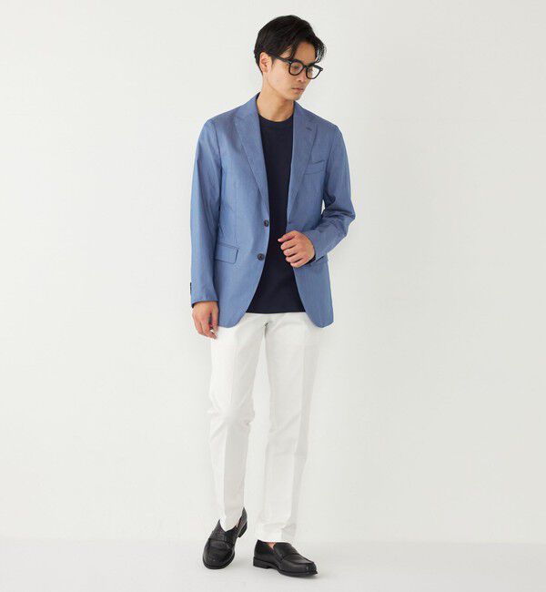 SHIPS Colors 「SHIPS Colors:〈洗濯機可能〉デニム ライク ジャケット(セットアップ対応可能)」|テーラードジャケット|