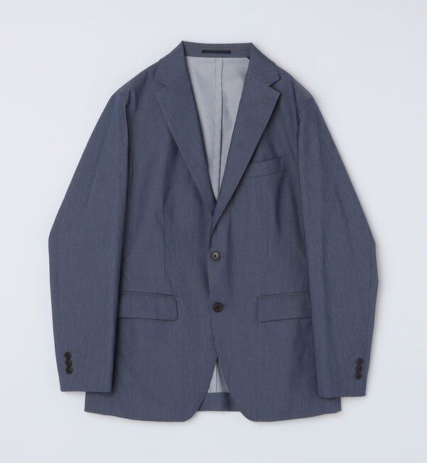 SHIPS Colors 「SHIPS Colors:〈洗濯機可能〉デニム ライク ジャケット(セットアップ対応可能)」|テーラードジャケット|