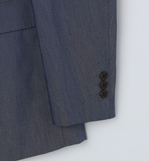 SHIPS Colors 「SHIPS Colors:〈洗濯機可能〉デニム ライク ジャケット(セットアップ対応可能)」|テーラードジャケット|