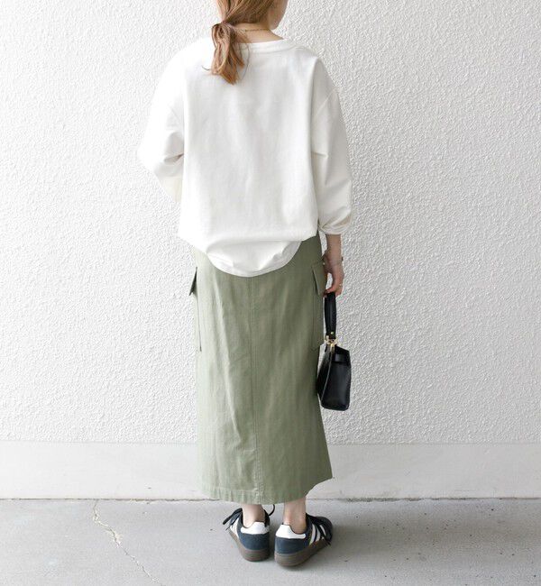 SHIPS any「SHIPS any:〈洗濯機可能〉インレイ レースアップ ロングスリーブ プルオーバー」|Tシャツ・カットソー|