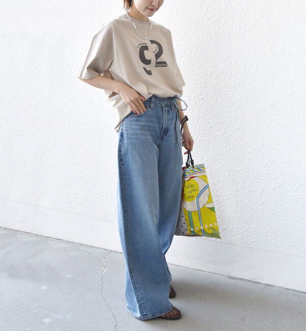 SHIPS for women「【SHIPS別注】81BRANCA:ロゴ 5分袖 TEE」|Tシャツ・カットソー|