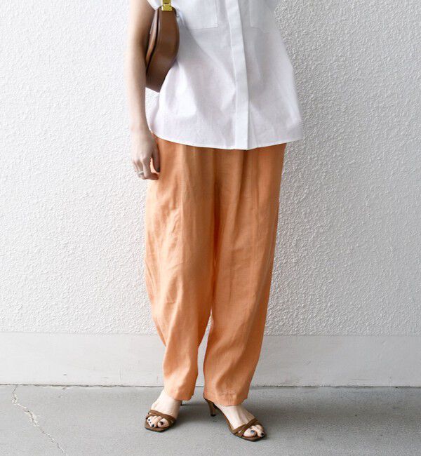 SHIPS any「SHIPS any:〈洗濯機可能〉リネン ミックス コクーン イージー パンツ」|その他|