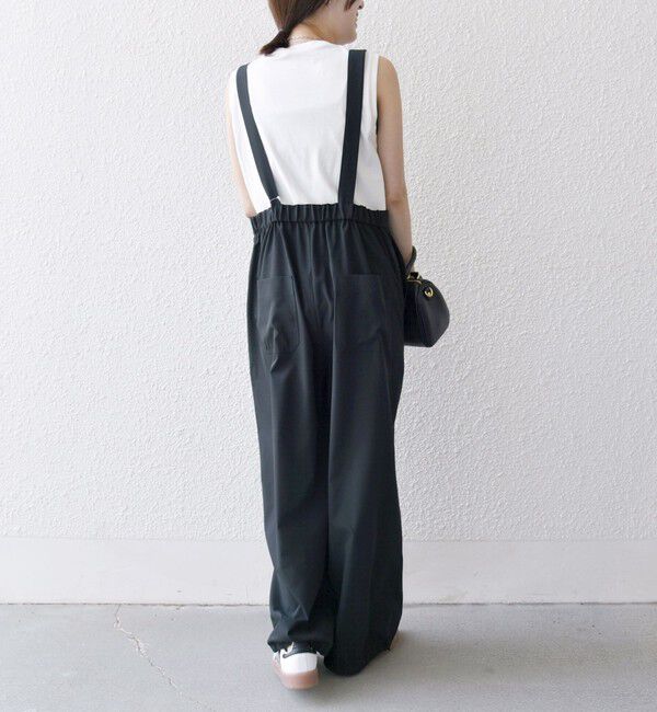 SHIPS any「SHIPS any:〈洗濯機可能〉ドロスト ワイド サロペット &times; ノースリーブ TEE セット」|その他|