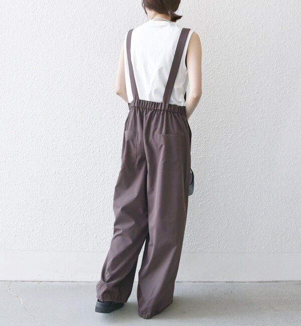 SHIPS any「SHIPS any:〈洗濯機可能〉ドロスト ワイド サロペット &times; ノースリーブ TEE セット」|その他|