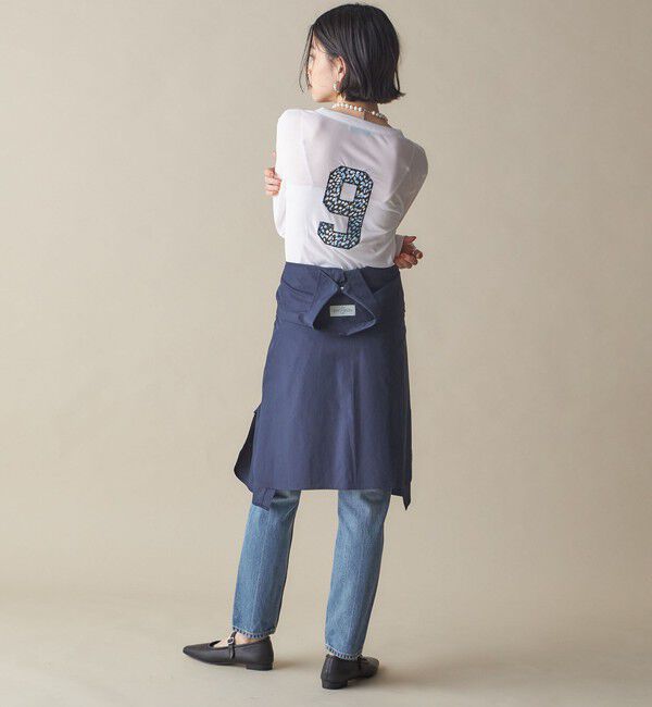 SHIPS for women「SHIPS NINE CASE:〈洗濯機可能〉ロゴ ロング スリーブ TEE」|Tシャツ・カットソー|