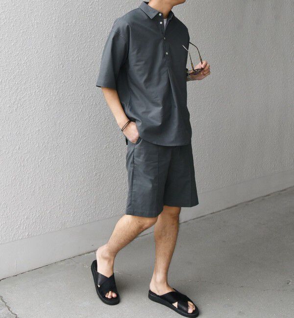 SHIPS any「SHIPS any:〈接触冷感/遮熱等〉ハイブリッドリネン プルオーバー シャツ(セットアップ対応)◇」|シャツ・ブラウス|