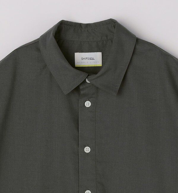 SHIPS any「SHIPS any:〈接触冷感/遮熱等〉ハイブリッドリネン プルオーバー シャツ(セットアップ対応)◇」|シャツ・ブラウス|