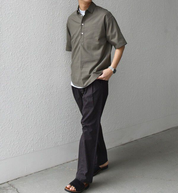 SHIPS any「SHIPS any:〈接触冷感/遮熱等〉ハイブリッドリネン プルオーバー シャツ(セットアップ対応)◇」|シャツ・ブラウス|