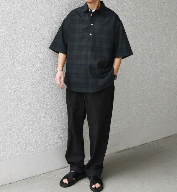 SHIPS any「SHIPS any:〈接触冷感/遮熱等〉ハイブリッドリネン プルオーバー シャツ(セットアップ対応)◇」|シャツ・ブラウス|